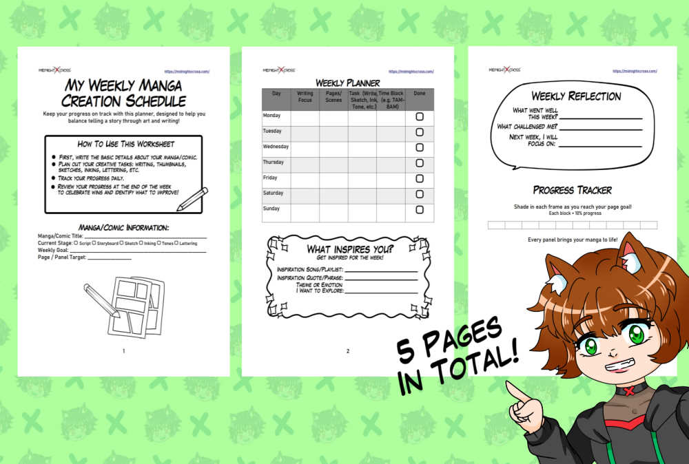 Manga Weekly Writing Schedule PREVIEW01